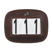 Nummerhouder voor zadeldek LeMieux Zwart croco