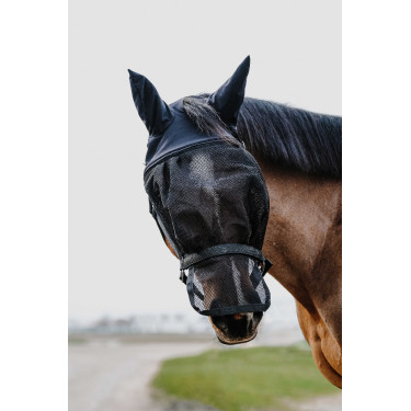 Halster + masker Equithème Zwart Halster + masker Equithème Zwart