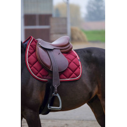 Tapis de selle Equithème Classic Bordeaux