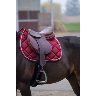 Tapis de selle Equithème Classic Bordeaux
