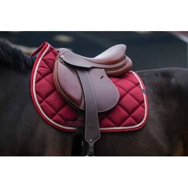 Tapis de selle Equithème Classic Bordeaux