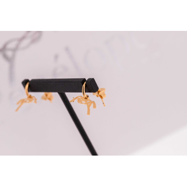 Boucles d'oreilles Créoles Pénélope Léonie Dorée Boucles d'oreilles Créoles Pénélope Léonie Dorée