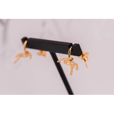 Boucles d'oreilles Créoles Pénélope Léonie Dorée Boucles d'oreilles Créoles Pénélope Léonie Dorée