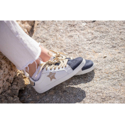 Sneakers Pénélope Neptune Blanc / marine Sneakers Pénélope Neptune Blanc / marine