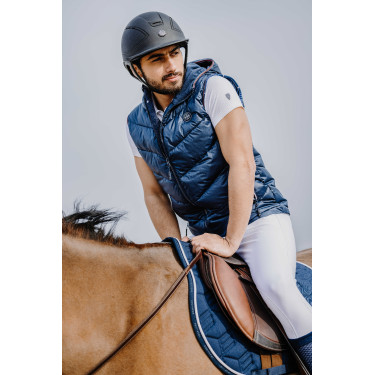 Mouwloze bodywarmer Equithème Greg Marineblauw