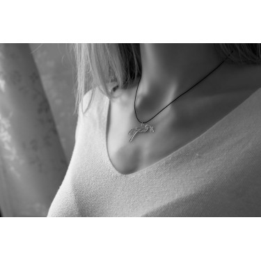 Pénélope ruiterketting Zilver