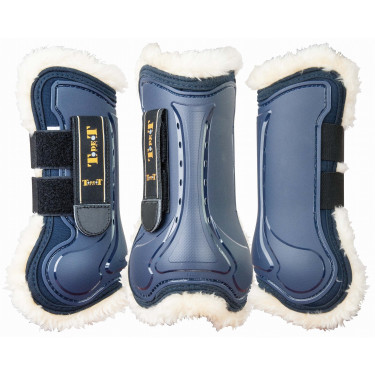 Guetres Design Mouton T de T Bleu marine