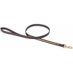 Laisse Pour Chien Strass T de T Havane foncé / jaune Marron