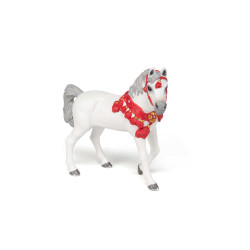 Cheval Arabe blanc en tenue de parade Papo Cheval Arabe blanc en tenue de parade Papo
