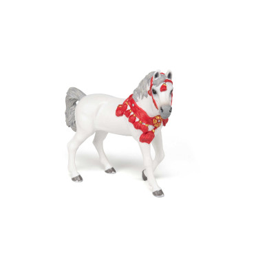 Cheval Arabe blanc en tenue de parade Papo Cheval Arabe blanc en tenue de parade Papo