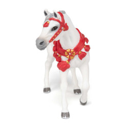 Cheval Arabe blanc en tenue de parade Papo Cheval Arabe blanc en tenue de parade Papo
