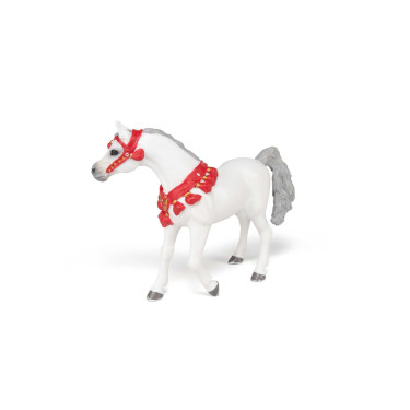 Cheval Arabe blanc en tenue de parade Papo Cheval Arabe blanc en tenue de parade Papo