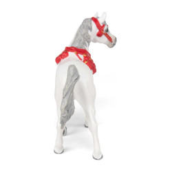 Cheval Arabe blanc en tenue de parade Papo Cheval Arabe blanc en tenue de parade Papo