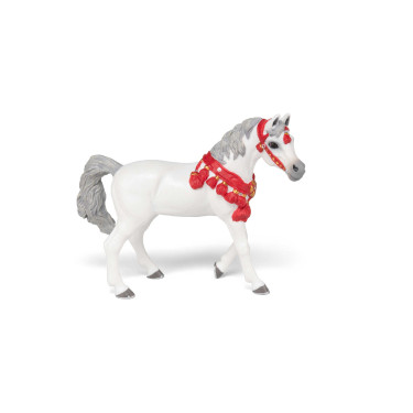 Cheval Arabe blanc en tenue de parade Papo Cheval Arabe blanc en tenue de parade Papo