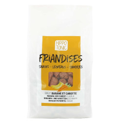 Hippo-Tonic snoepjes voor paarden met banaan- en wortelsmaak