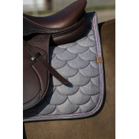 Tapis de selle Equithème Khadi Gris clair