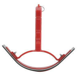 Gebogen warmte mes P.V.C. Rood