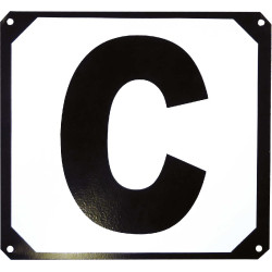 Set van 12 carrouselletters met metalen steun Hippotonic