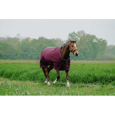 Equithème Tyrex 1200 D deken Marine / bordeaux Blauw