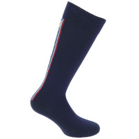 Equithème Classic sokken blauw-wit-rood Marineblauw