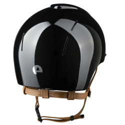 Casque Kep Smart Nova métal polish jugulaire beige Noir