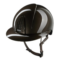Kep Smart Nova helm metaal gepolijst bruin met klep polo Kep Smart Nova helm metaal gepolijst bruin met klep polo