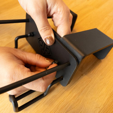 Extra haak Grooming Deluxe helmdrager Zwart