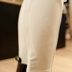 Legging d’équitation Kentucky Classic Full Grip femme Blanc