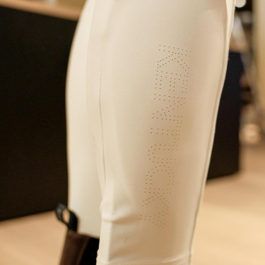 Legging d’équitation Kentucky Classic Full Grip femme Blanc