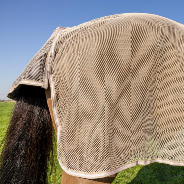 Couverture anti-mouche avec Protection Ventrale Comfort Kentucky Beige à carreaux Couverture anti-mouche avec Protection Ventrale Comfort Kentucky Beige à carreaux