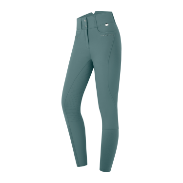 Pantalon d'équitation ELT Mathilda Glam taille haute Vert pin