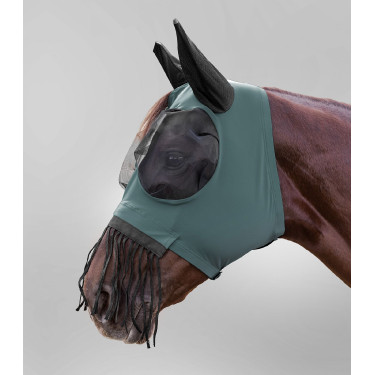 Masque anti-mouches Waldhausen Puck franges nasales Vert pin