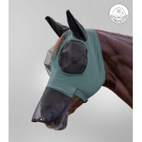 Waldhausen Puck vliegenmasker met neusbescherming Groene speld