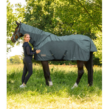 Coouvre cou anti-mouches imperméable Waldhausen Comfort Vert pin