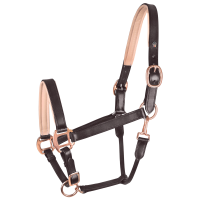 Roze leren halster Waldhausen X-Line Zwart
