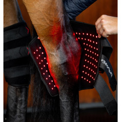 Protège-jarret de Thérapie Horseware par lumière rouge LED Noir / noir