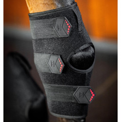 Horseware LED roodlicht therapeutische spronggewricsbeschermers Zwart / zwart