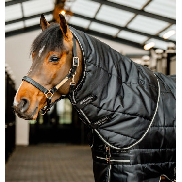 Horseware Easy-Layer staldekenhals 100 g Zwart / zwart / zilver