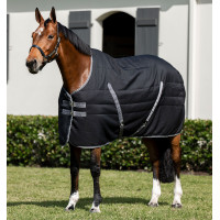 Couverture d'écurie Horseware Rambo® 200g 1000D Noir / orage / gris argent Couverture d'écurie Horseware Rambo® 200g 1000D Noir / orage / gris argent