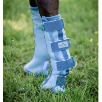 Guêtres anti-mouches Horseware par 2 Bleu chiné / bleu / argent