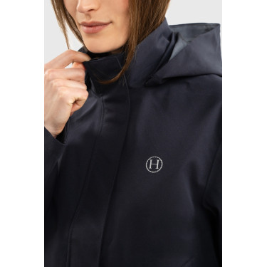 Waterdichte jas Harcour Pekenia dames Marine Marineblauw