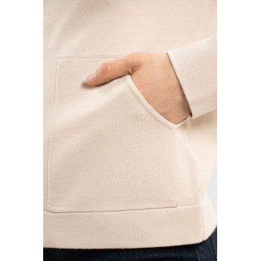 Sweat met rits in tricot Harcour Amelie Schelp Beige Sweat met rits in tricot Harcour Amelie Schelp Beige