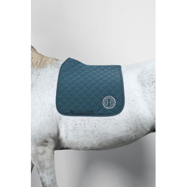 Tapis de selle Harcour Sun Paon Bleu Tapis de selle Harcour Sun Paon Bleu