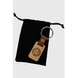 Harcour houten sleutelhanger Lichtbruin