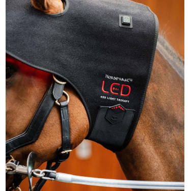 Roodlicht-LED-therapiebont Horseware Zwart / zwart