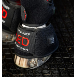 Mini Guêtre de Thérapie Horseware par Lumière Rouge LED Noir / noir