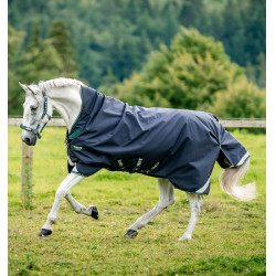 Couverture d'extérieur Rambo 1680D Wug 0g high neck Marine / vert chasseur / argent Bleu marine