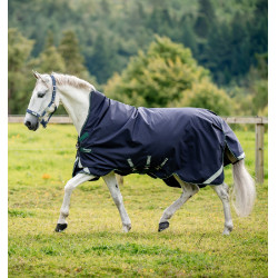 Couverture d'extérieur Rambo 1680D Wug 50g high neck Marine / vert chasseur / argent Bleu marine