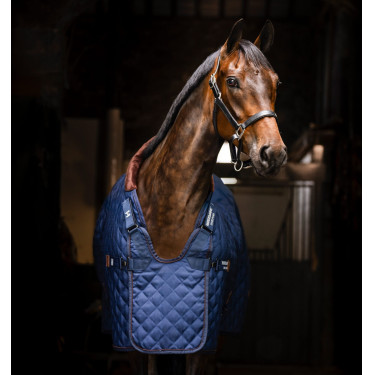 Staldeken Signature 200 g Horseware Marine / bruin / zilver