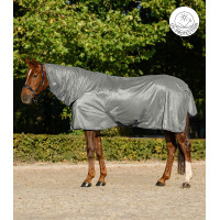 Couverture anti-mouches Waldhausen FlyControl avec couvre-cou Gris argent